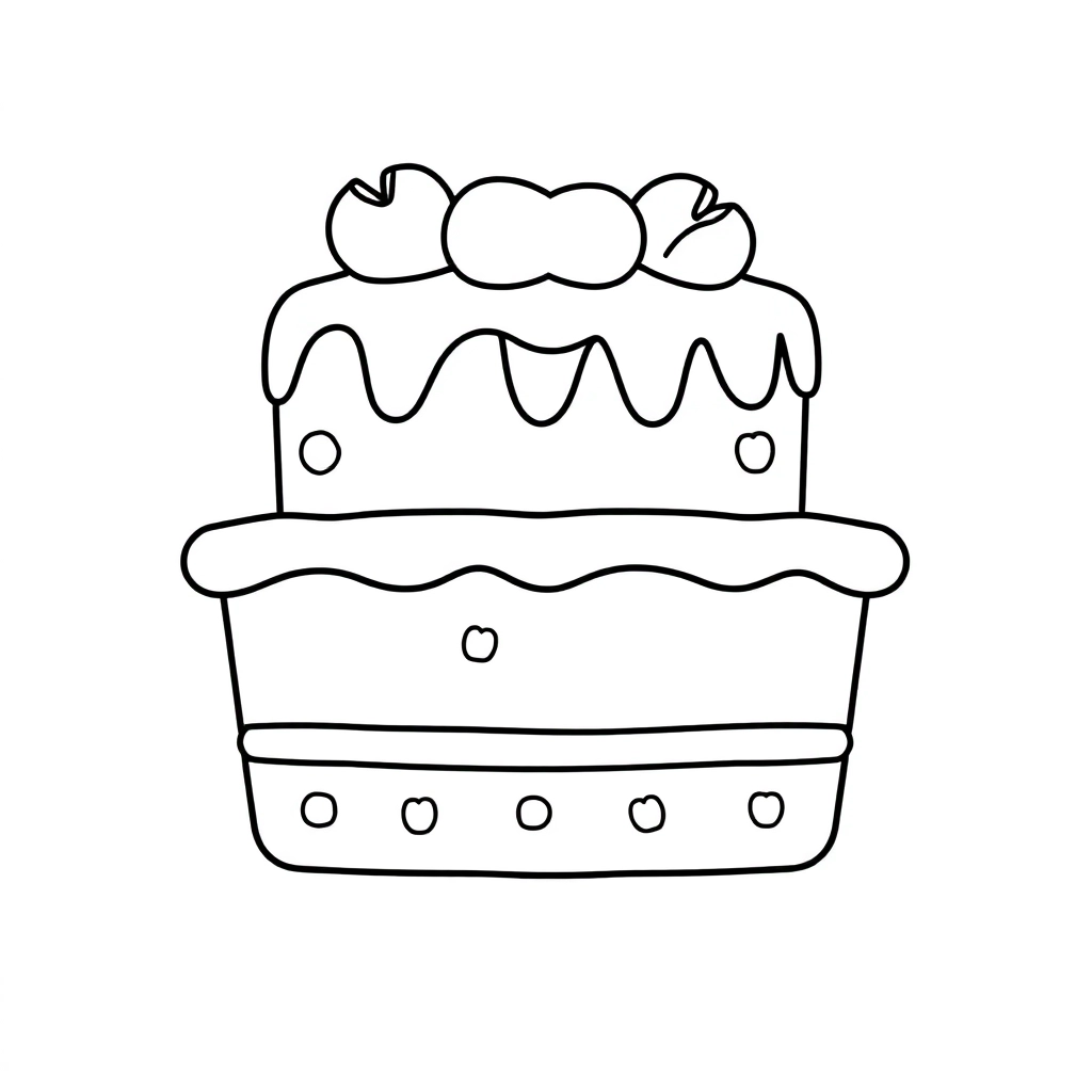 Cake Páginas para Colorear