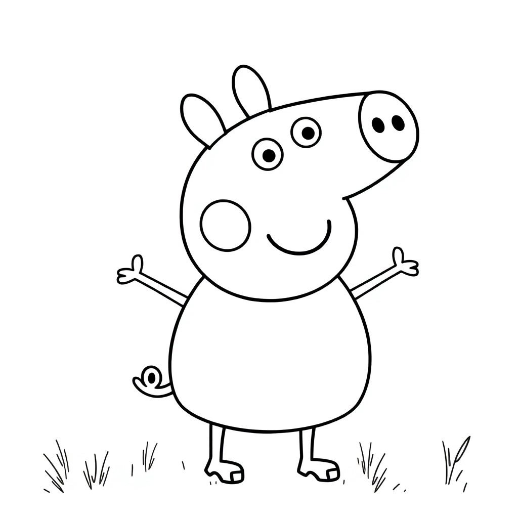 Peppa pig صفحات التلوين