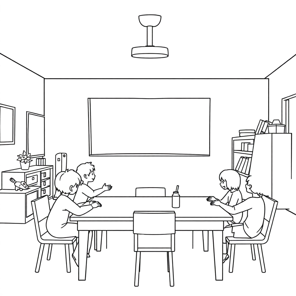 classroomNo people صفحات التلوين