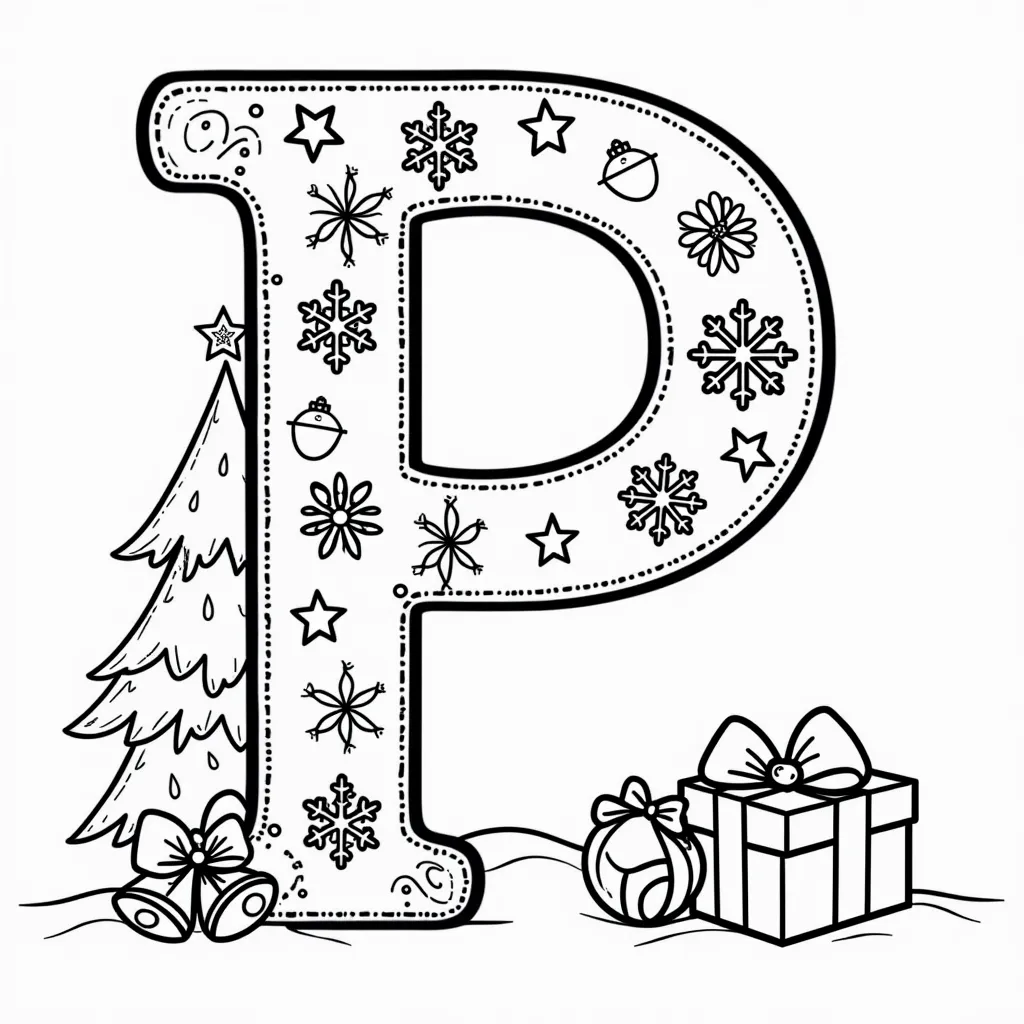 letter P coloring pages