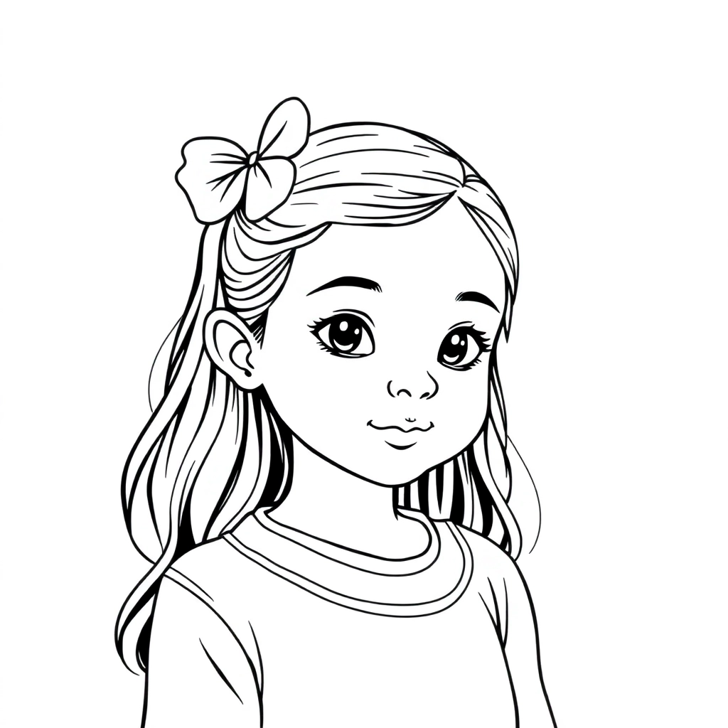 漫画少女 Coloring Pages