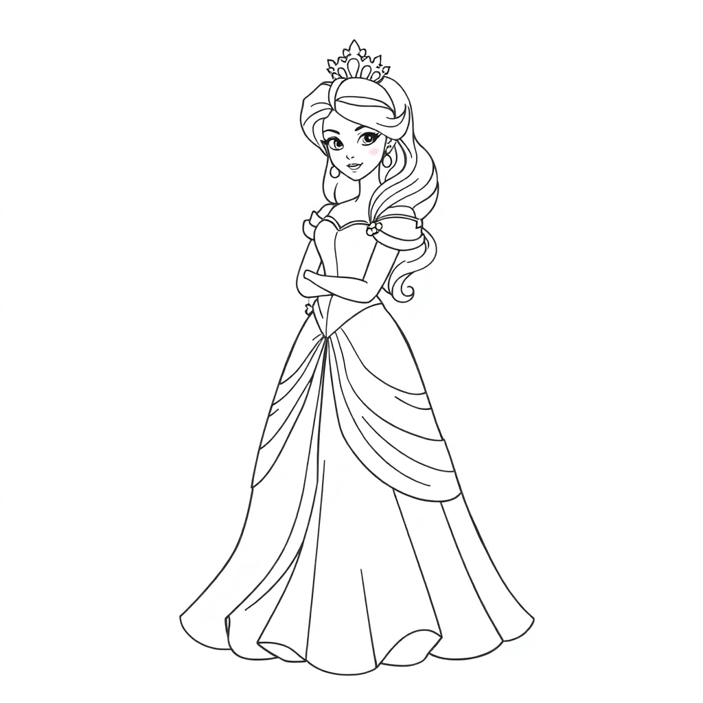 公主 Coloring Pages