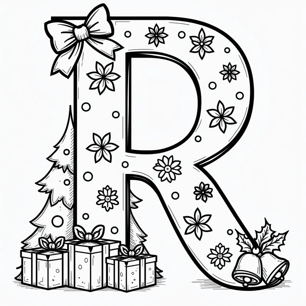 letter R coloring pages