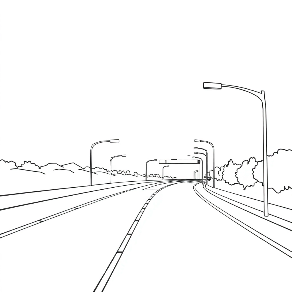 公路 Coloring Pages