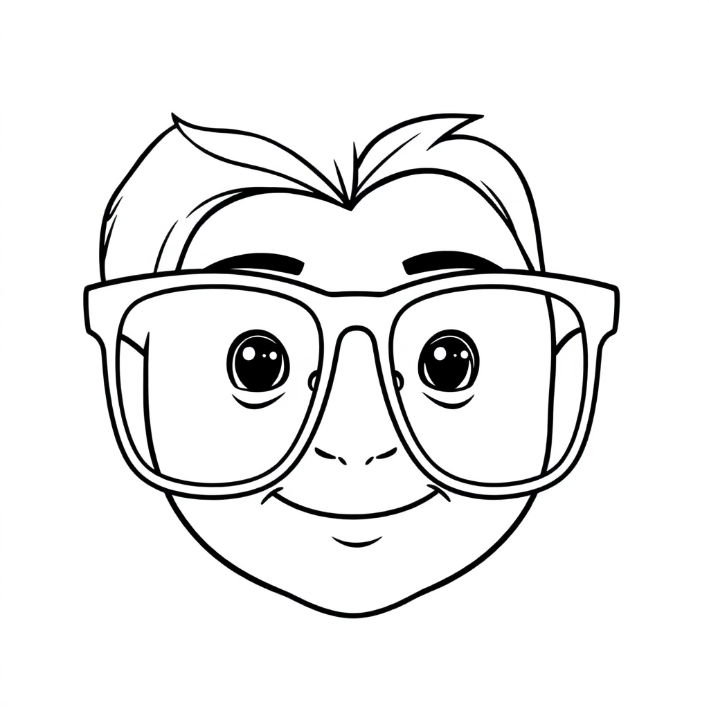 眼镜 Coloring Pages
