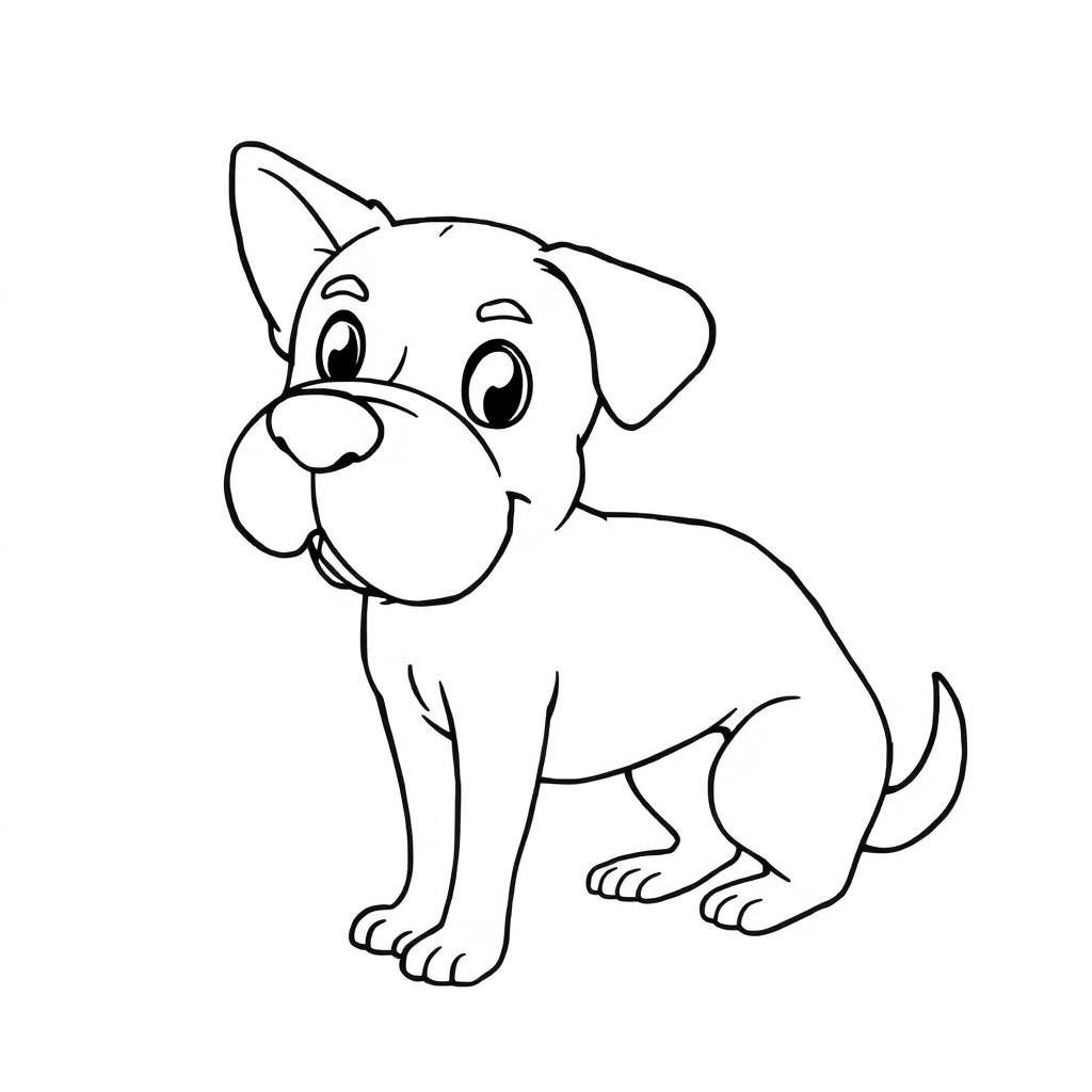 线条狗 Coloring Pages