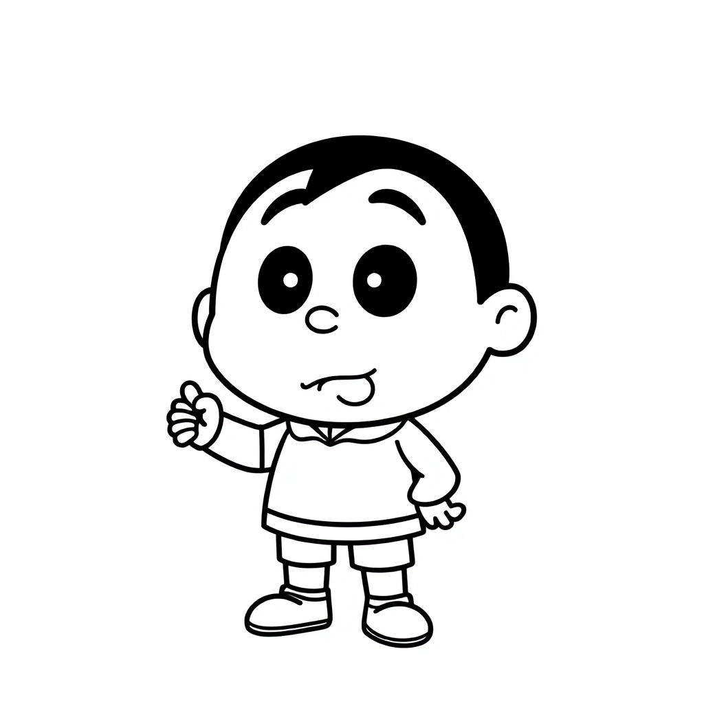 蜡笔小新 Coloring Pages