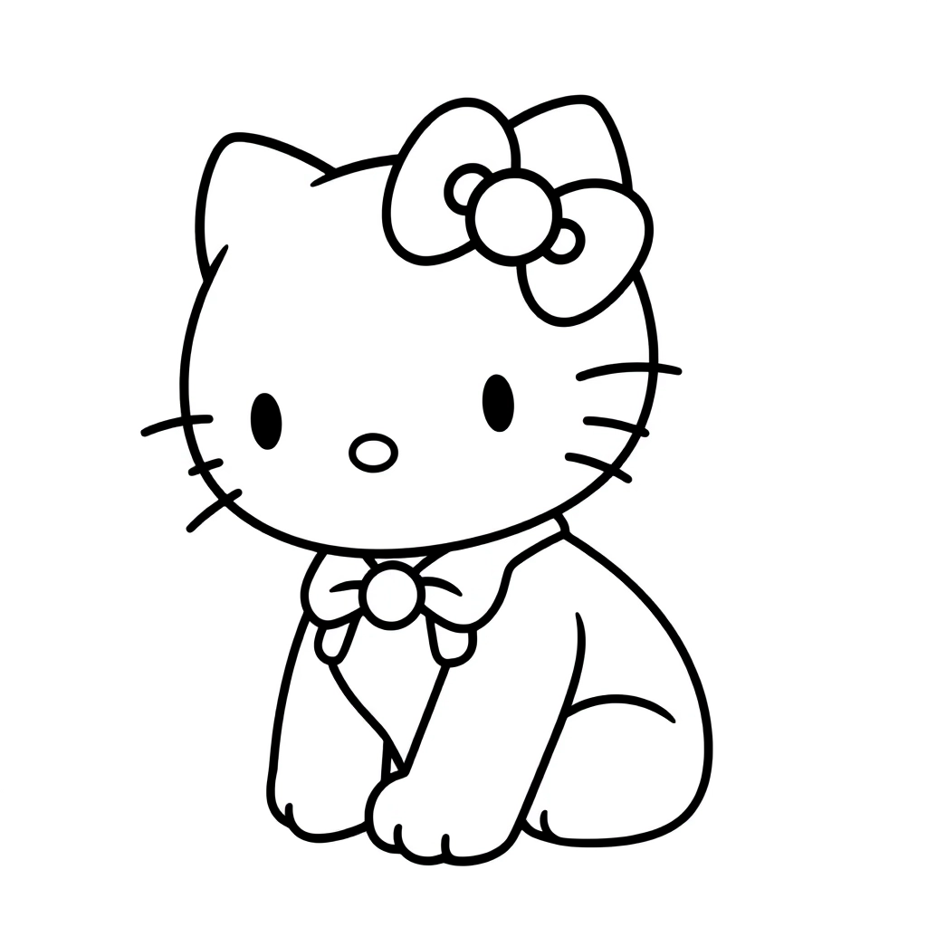 hello kitty Coloring Pages