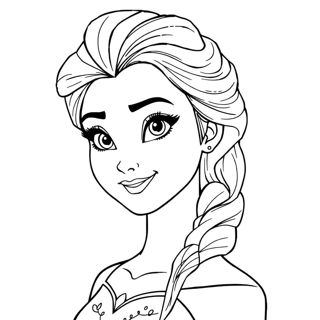 爱莎公主 Coloring Pages