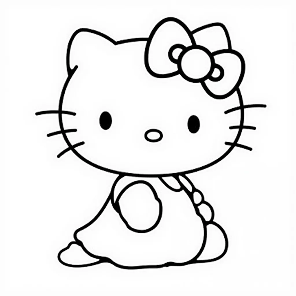 hello kitty coloring pages