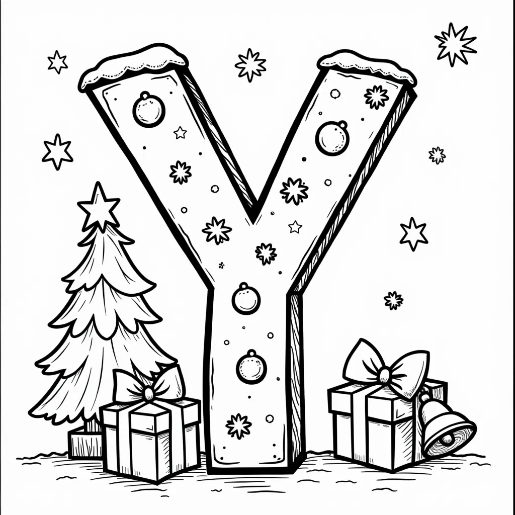 letter Y coloring pages