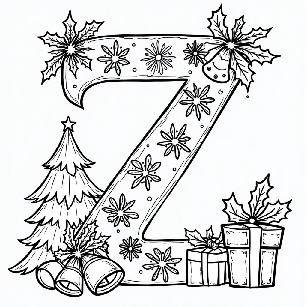 letter Z coloring pages