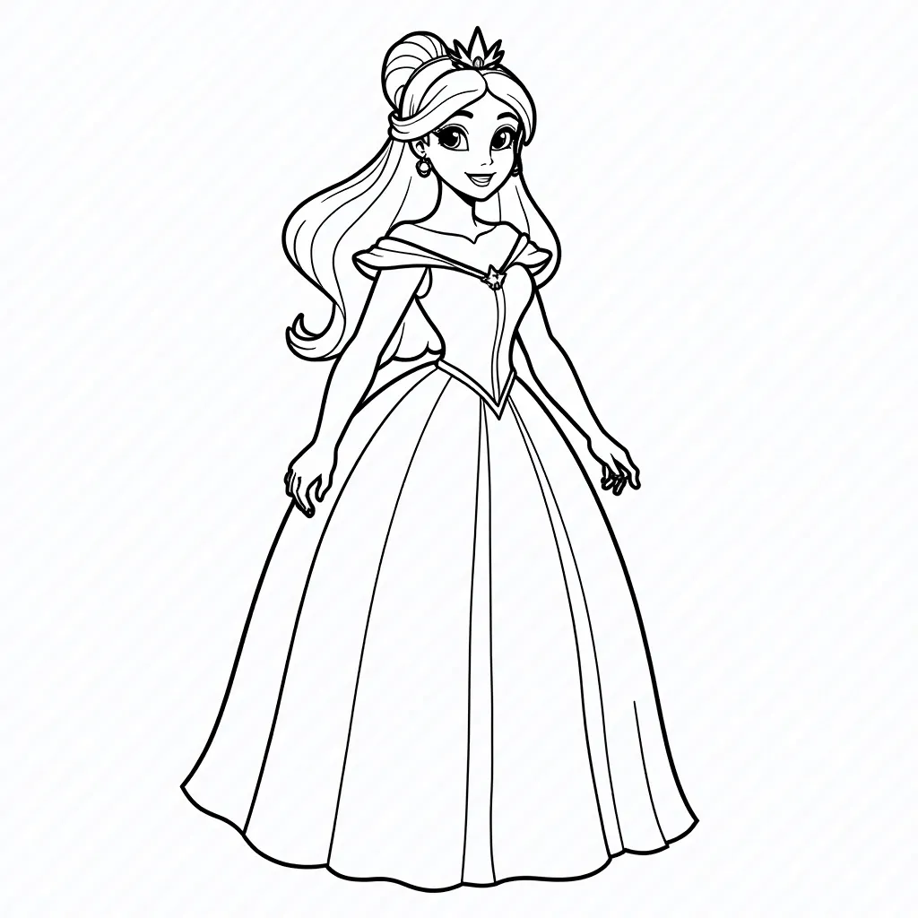 乐美公主 coloring pages