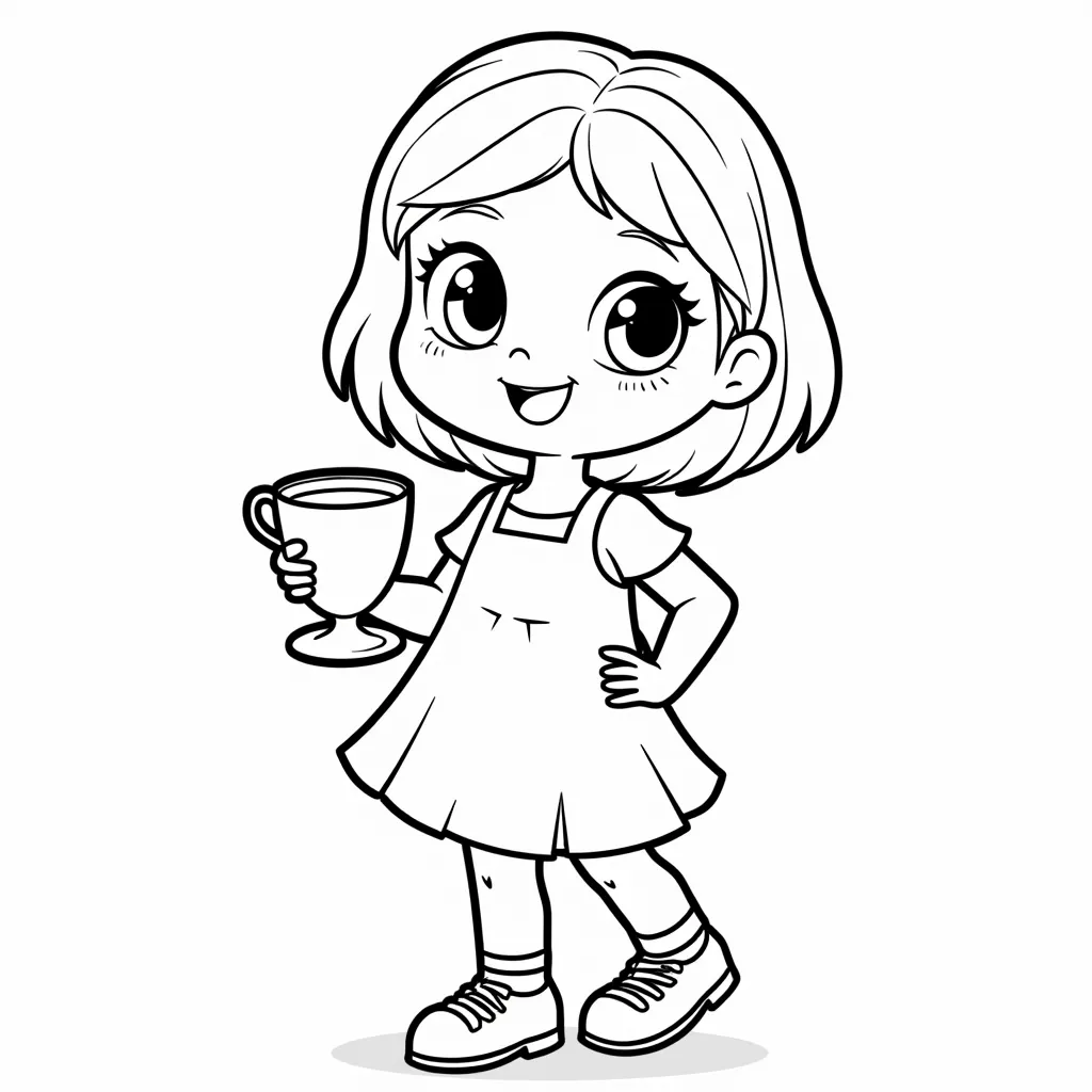 E cup girl coloring pages