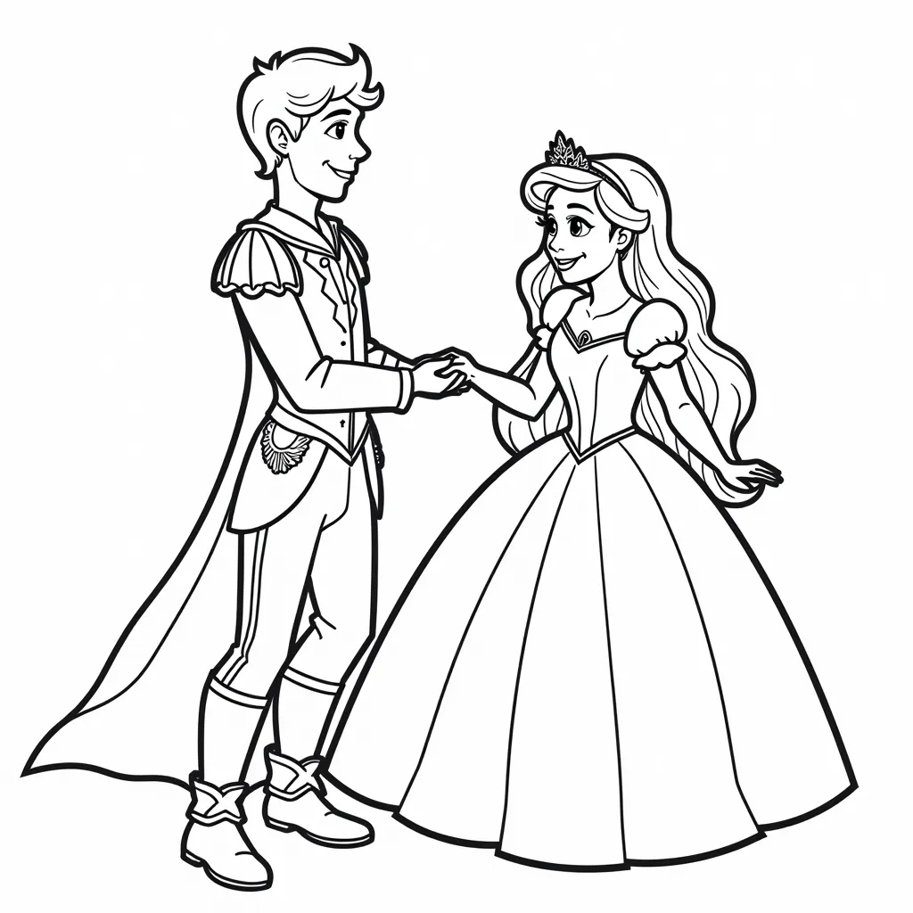 prince and Princess coloring pages