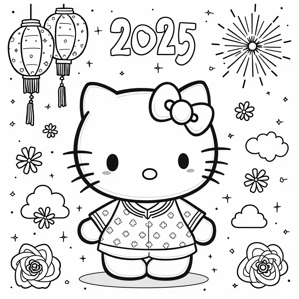 hello kitty coloring pages