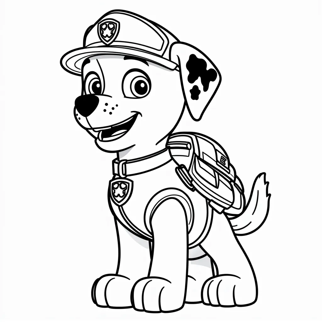 Paw patrol sky coloring pages