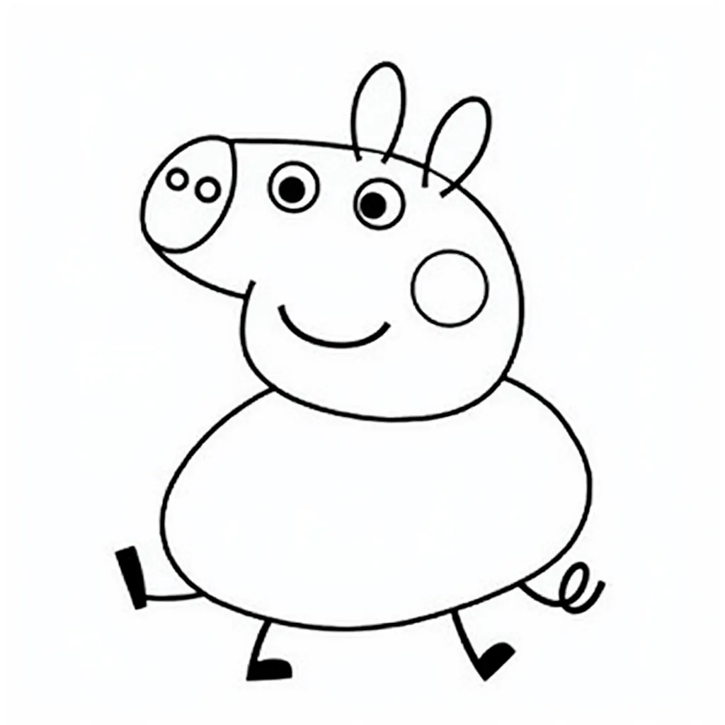 Peppa pig coloring pages