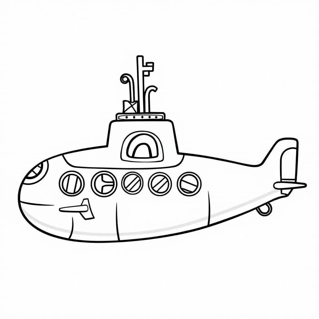潜水艇 Coloring Pages