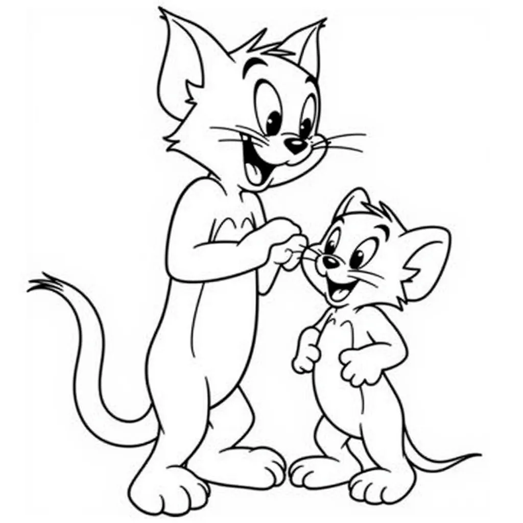 tom and jerry coloring pages