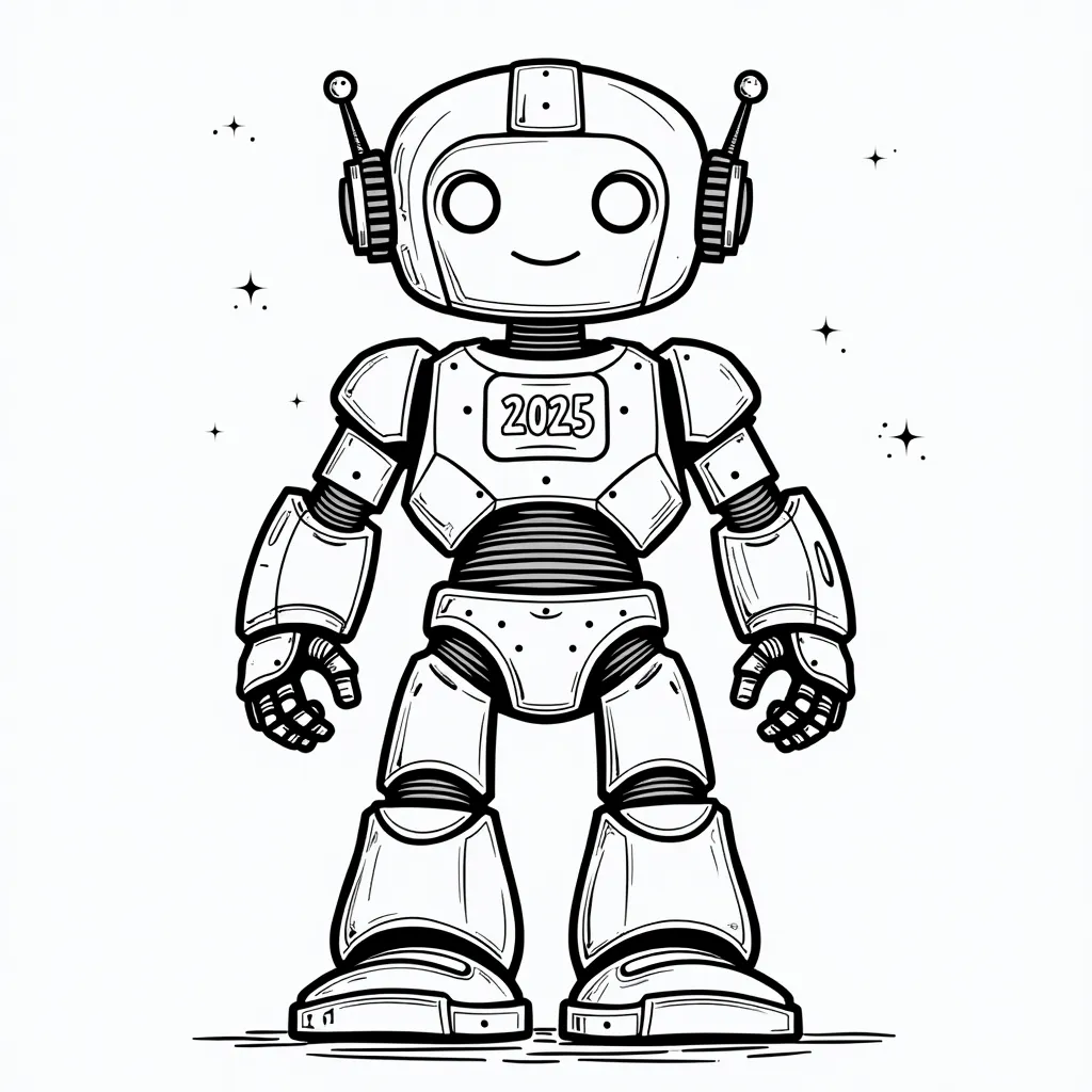 robot coloring pages