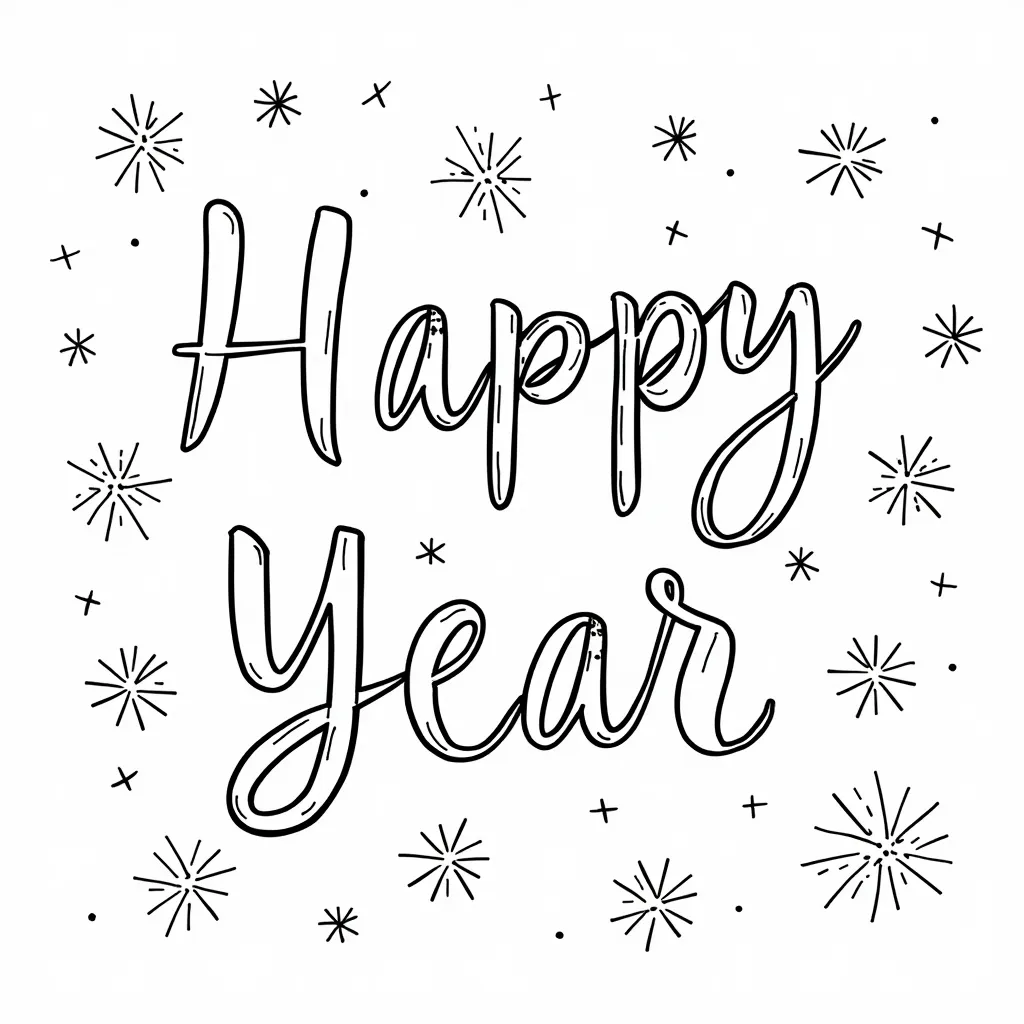 恭贺新年手抄报 صفحات التلوين