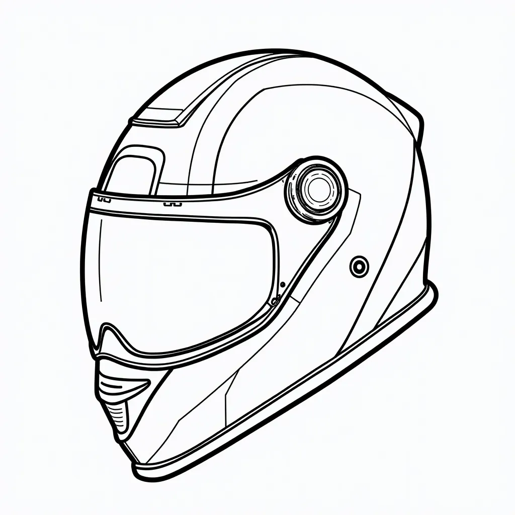 helmet صفحات التلوين