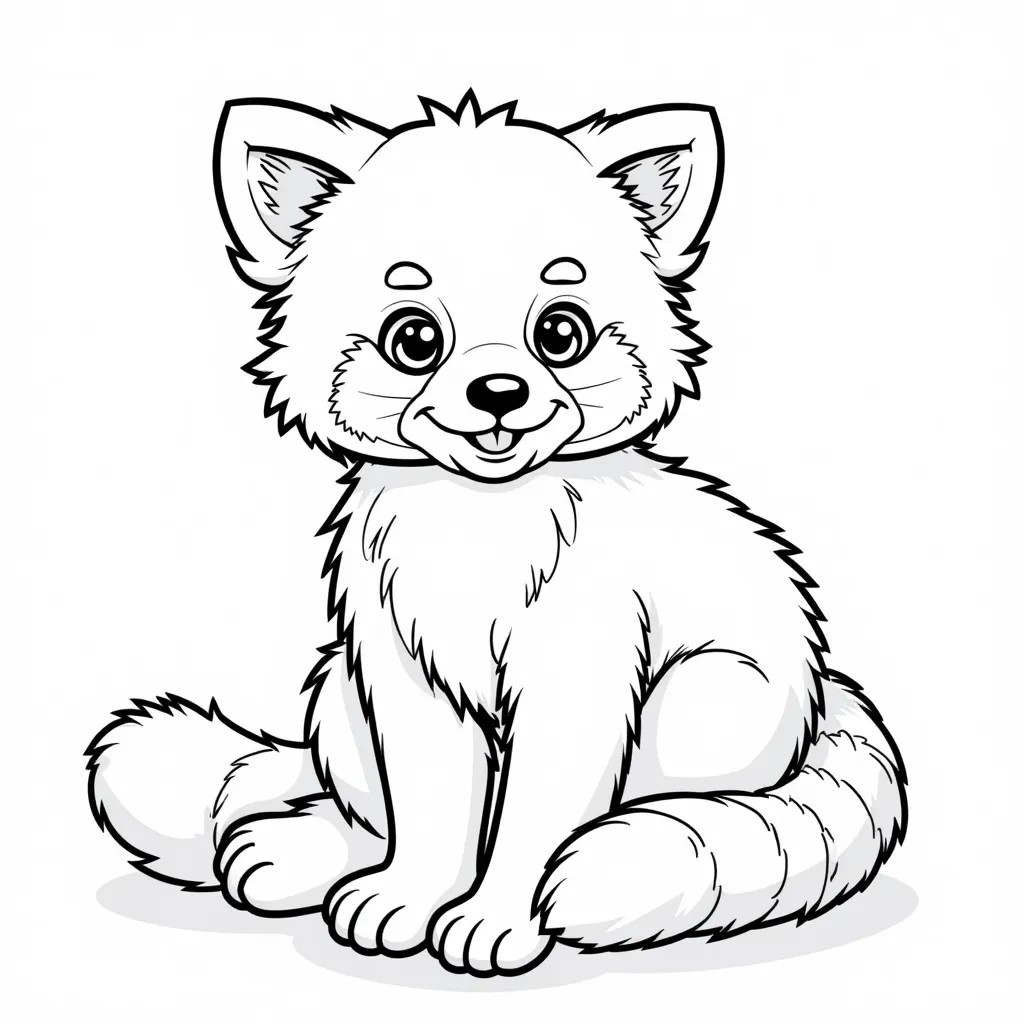 小熊猫 coloring pages