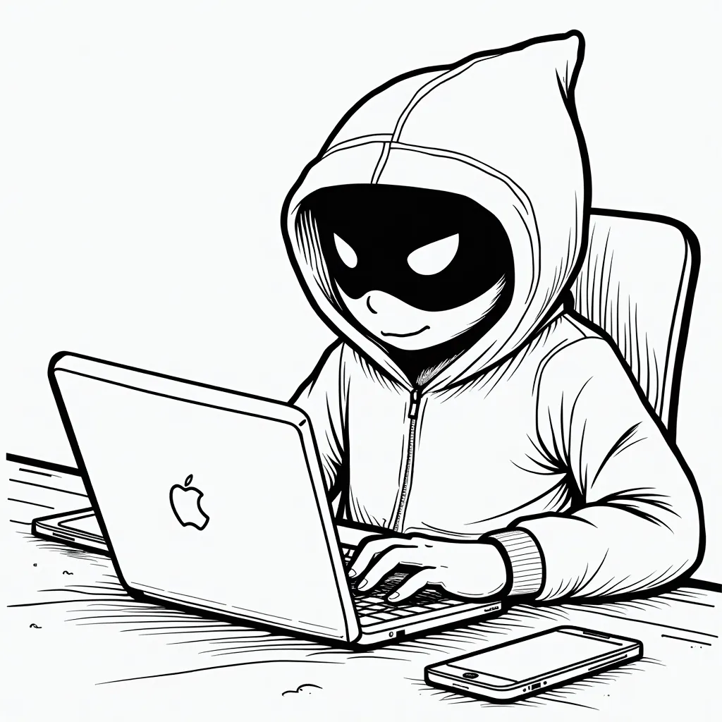 hacker coloring pages