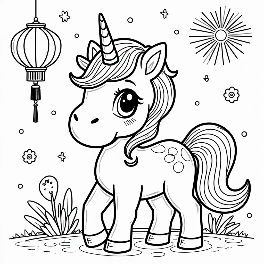 unicorn coloring pages