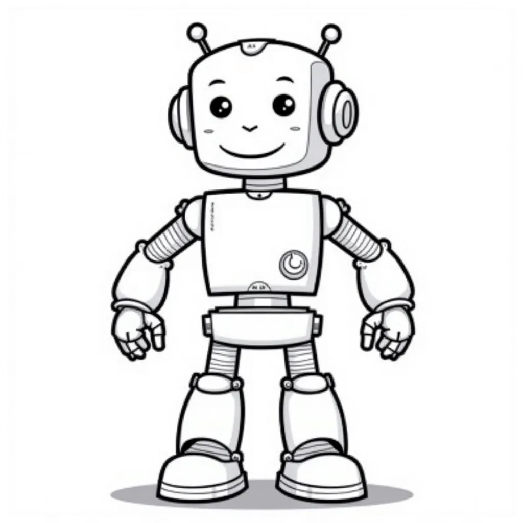 robot coloring pages