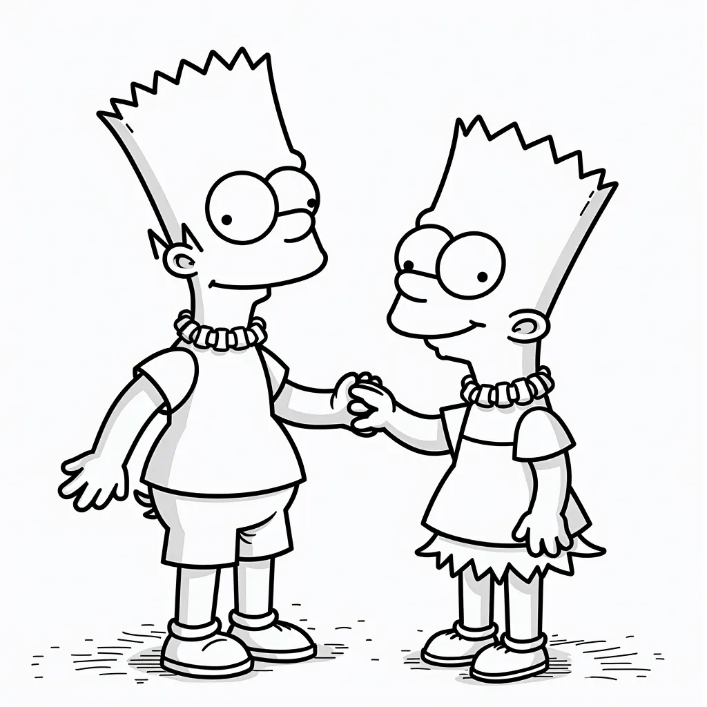 Bart Simpson coloring pages