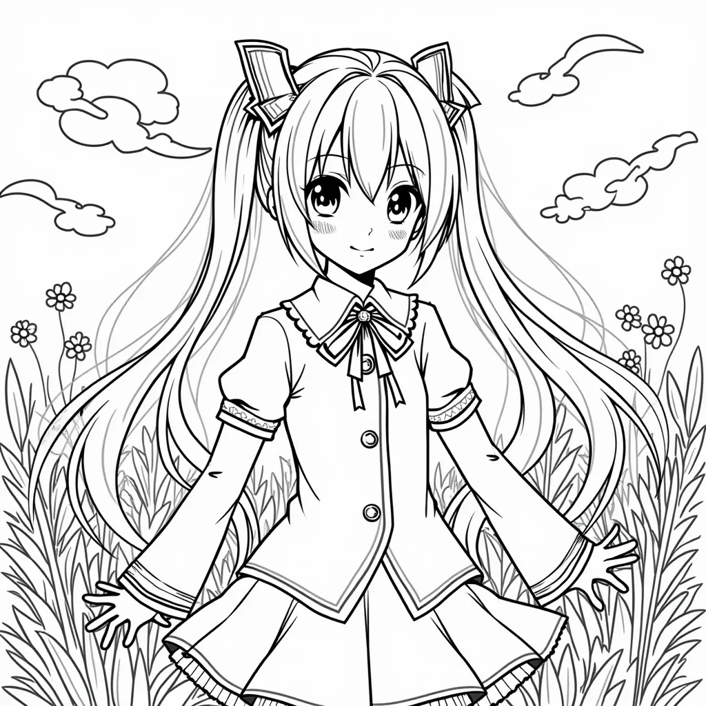 初音未来春节主题 صفحات التلوين