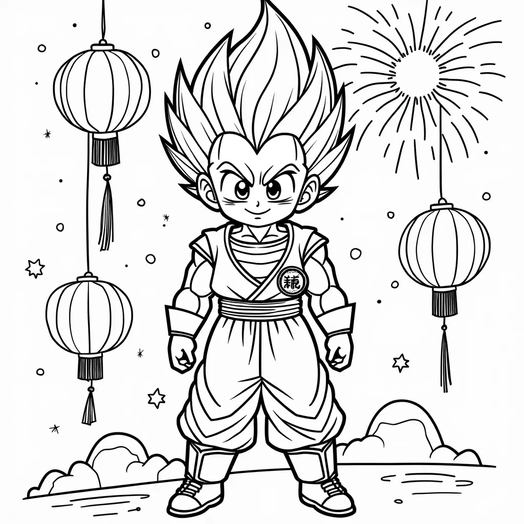 Super Saiyan  2025 coloring pages