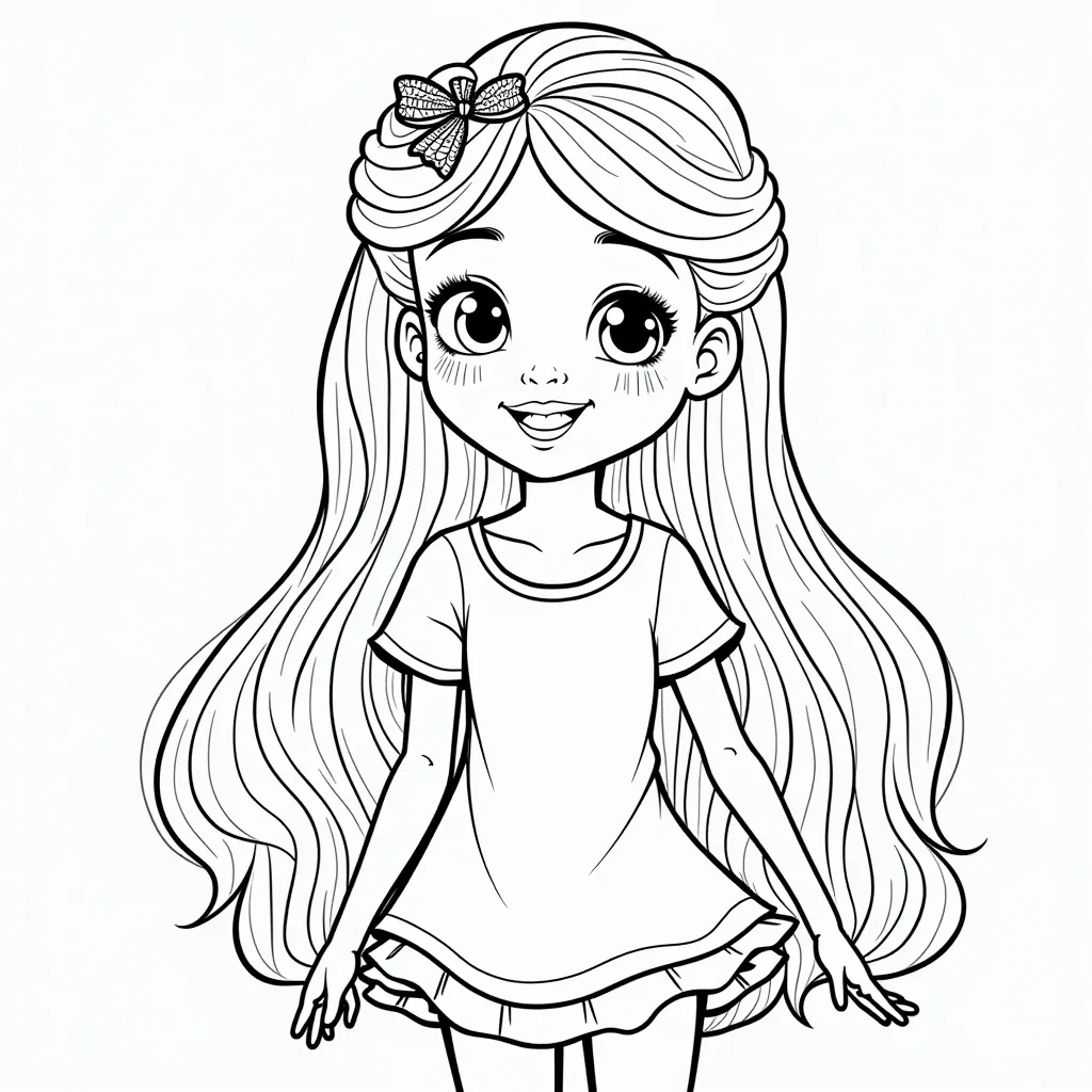 girls coloring pages