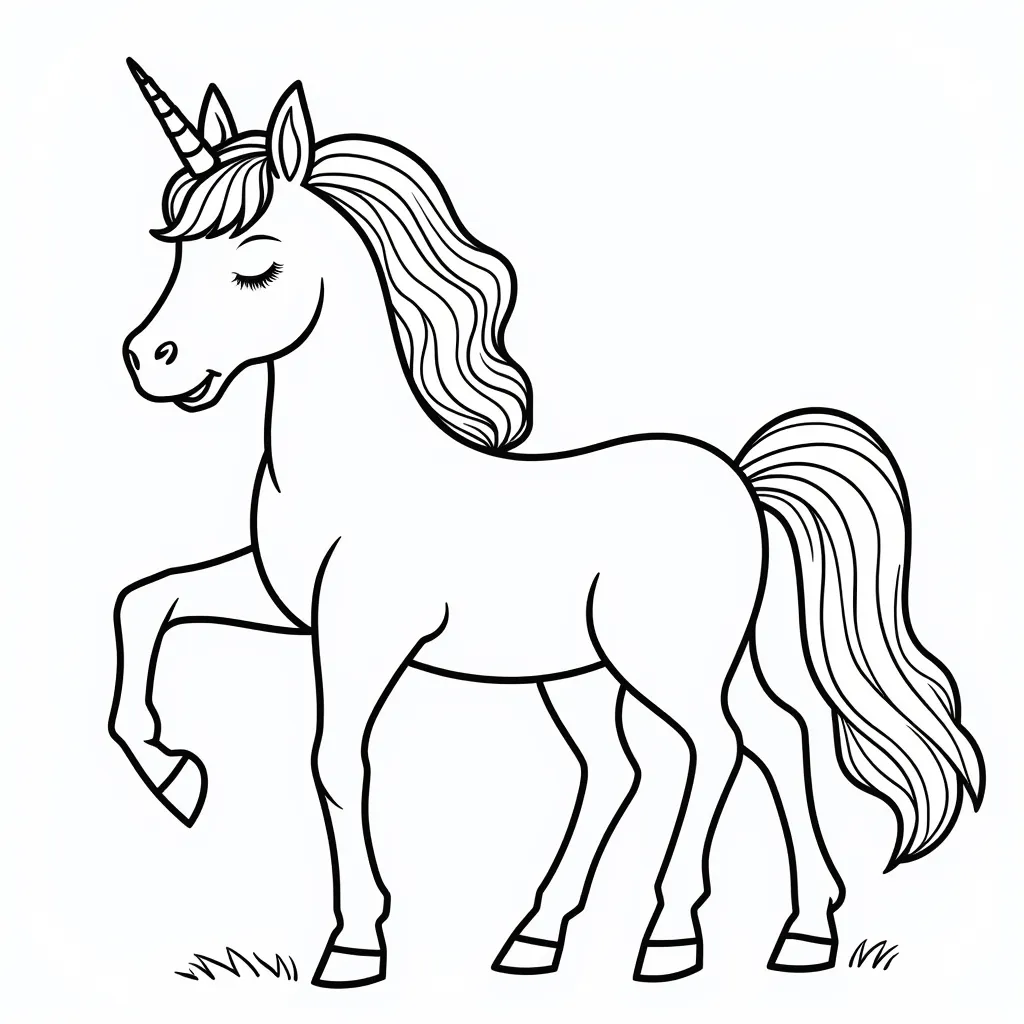 lovely sleeping winging horse coloring pages