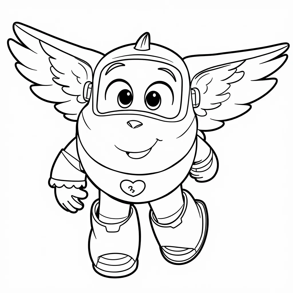 Super Wings Donnie صفحات التلوين