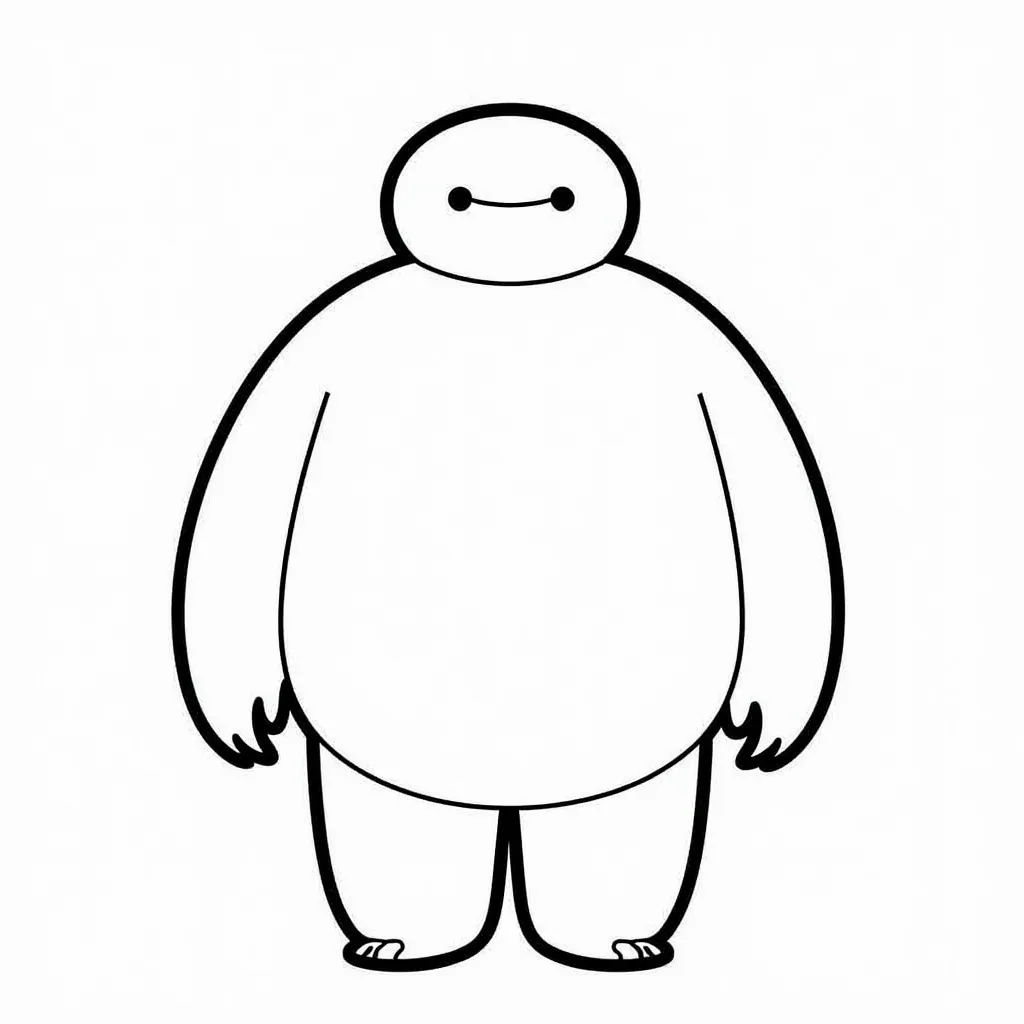 baymax coloring pages