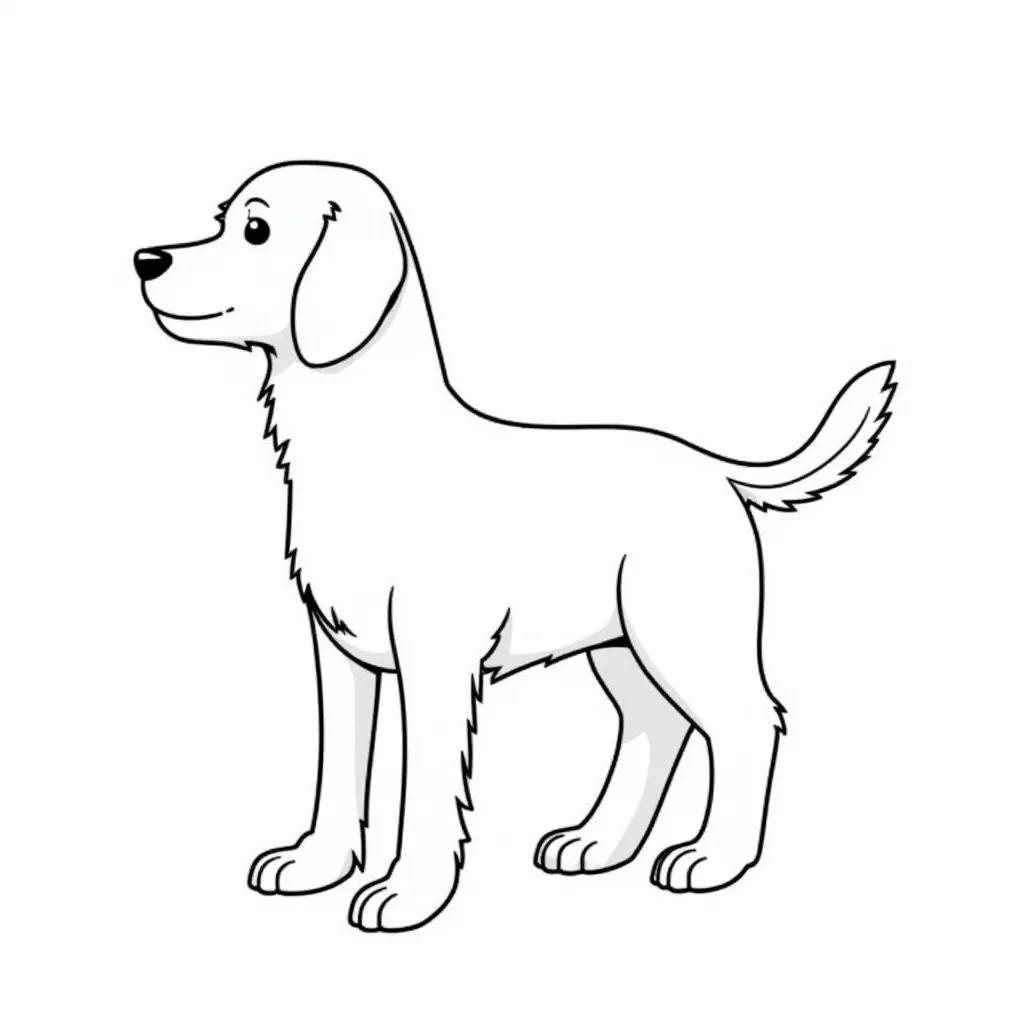 red dog coloring pages