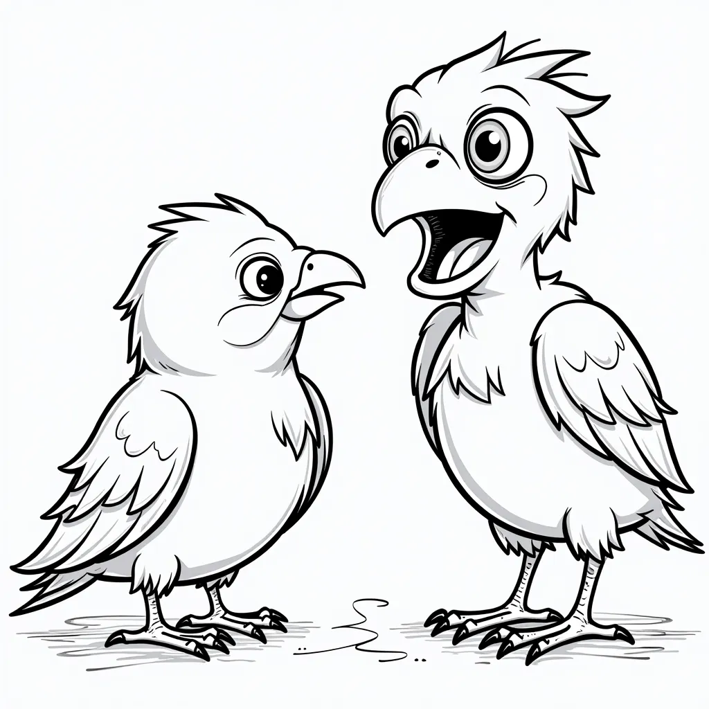 bird vs zombie coloring pages