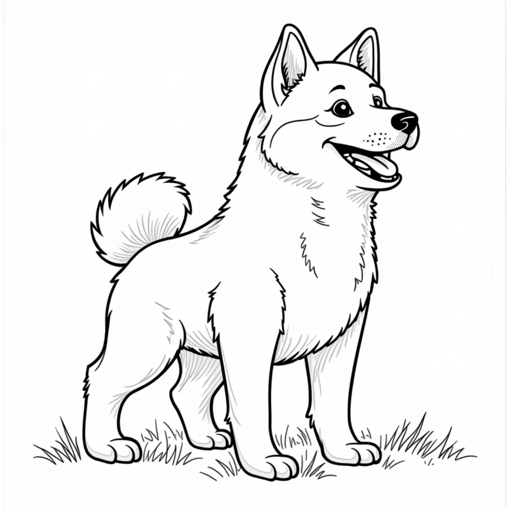 Shiba Inu صفحات التلوين