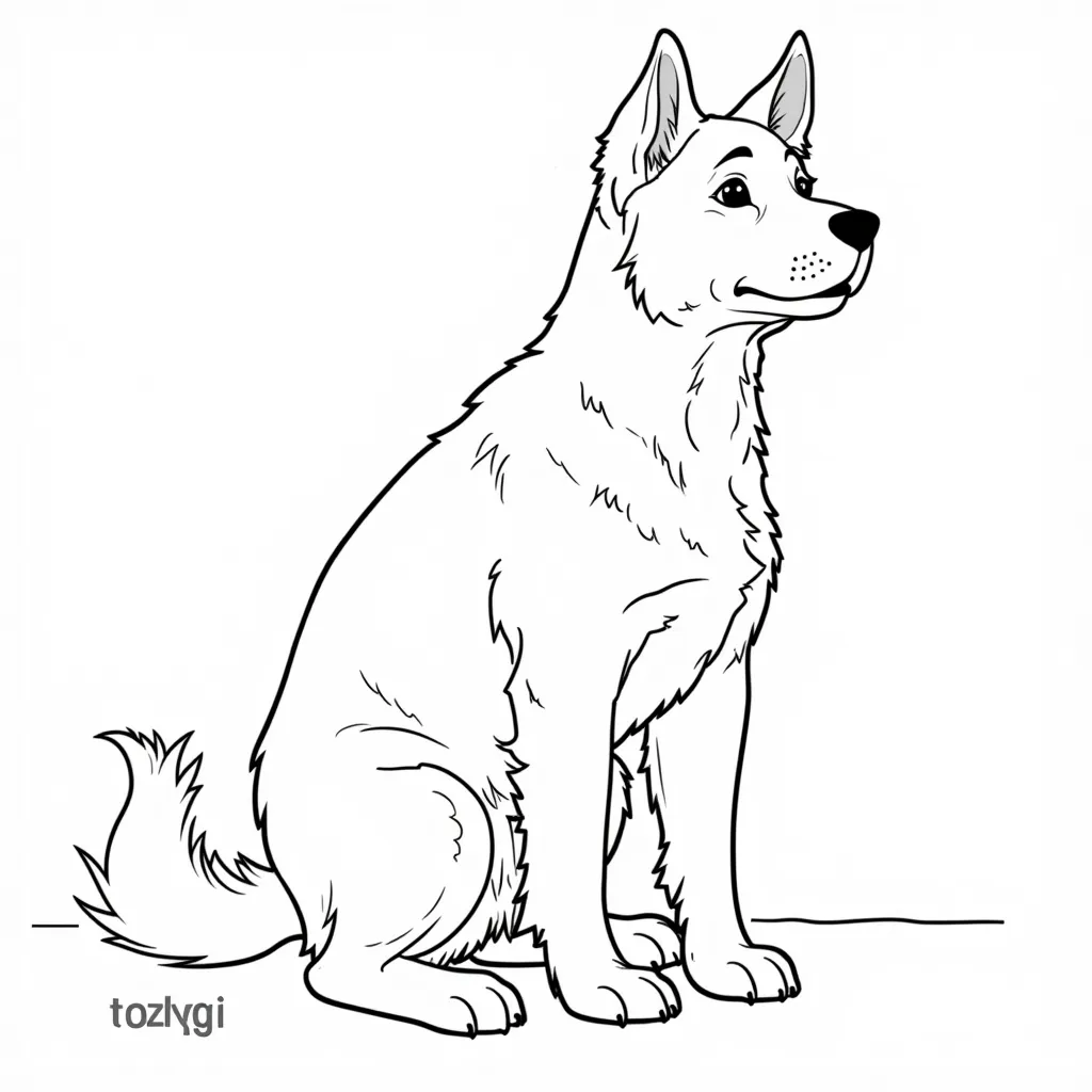 sexy dog coloring pages