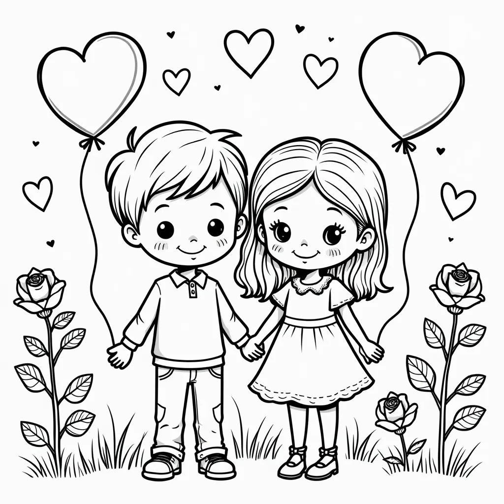 صبي وفتاة