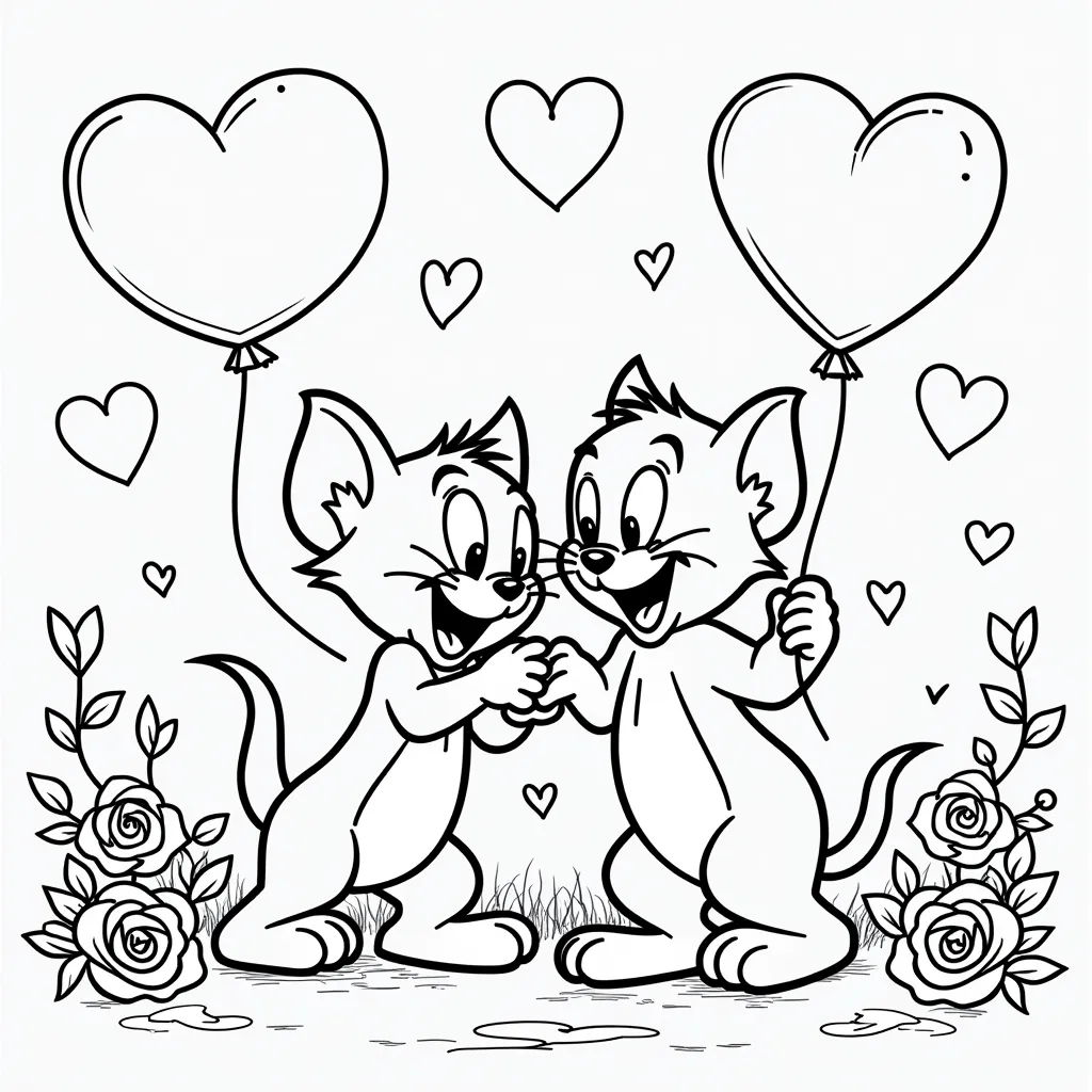 Tom and Jerry coloring pages