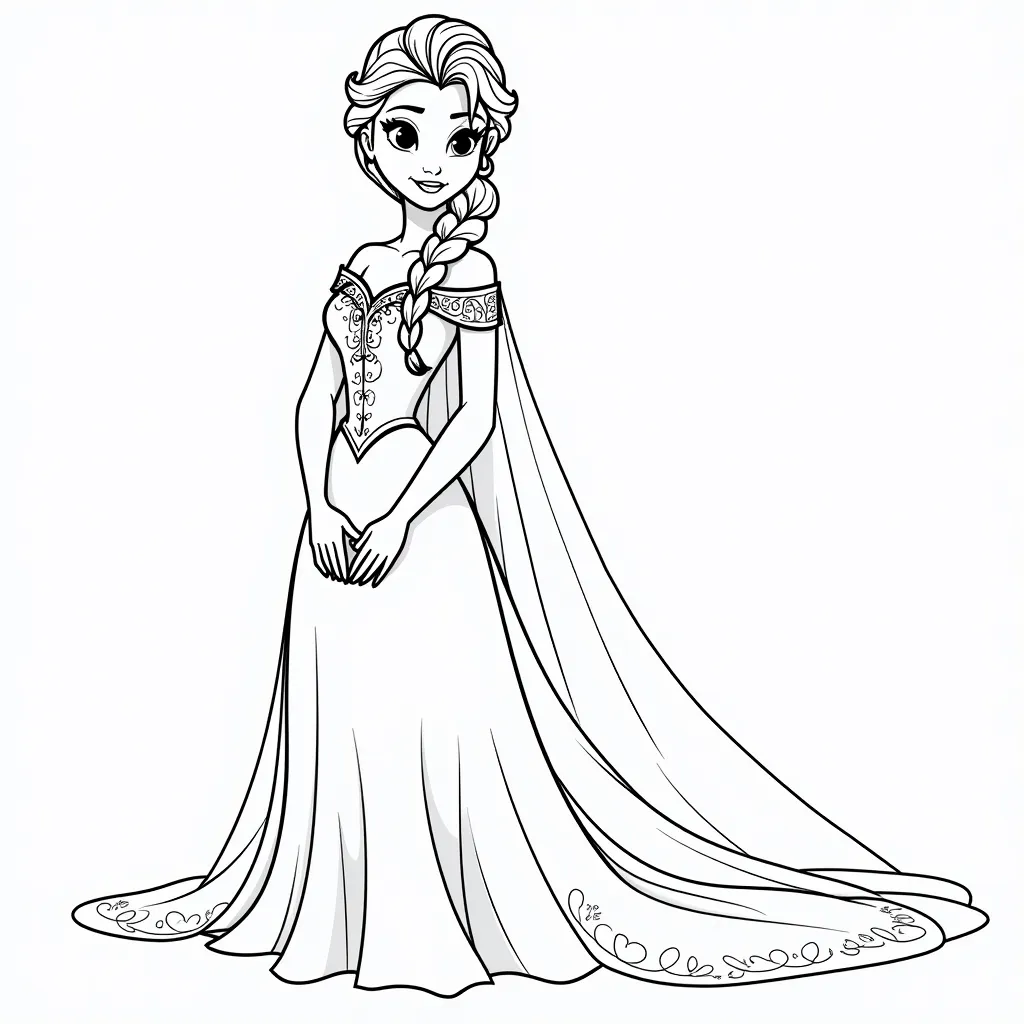 princess elsa coloring pages