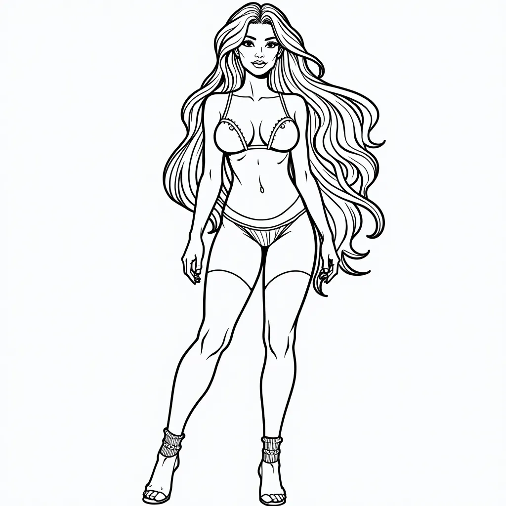 Sexy goddess  coloring pages