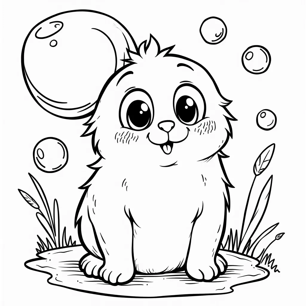 bubble صفحات التلوين