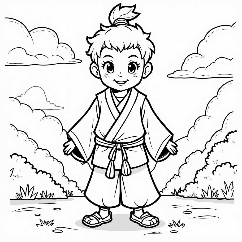 sunwukong coloring pages