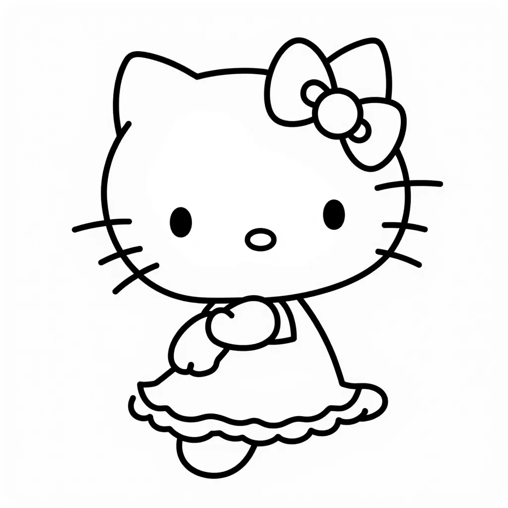 Hello Kitty coloring pages