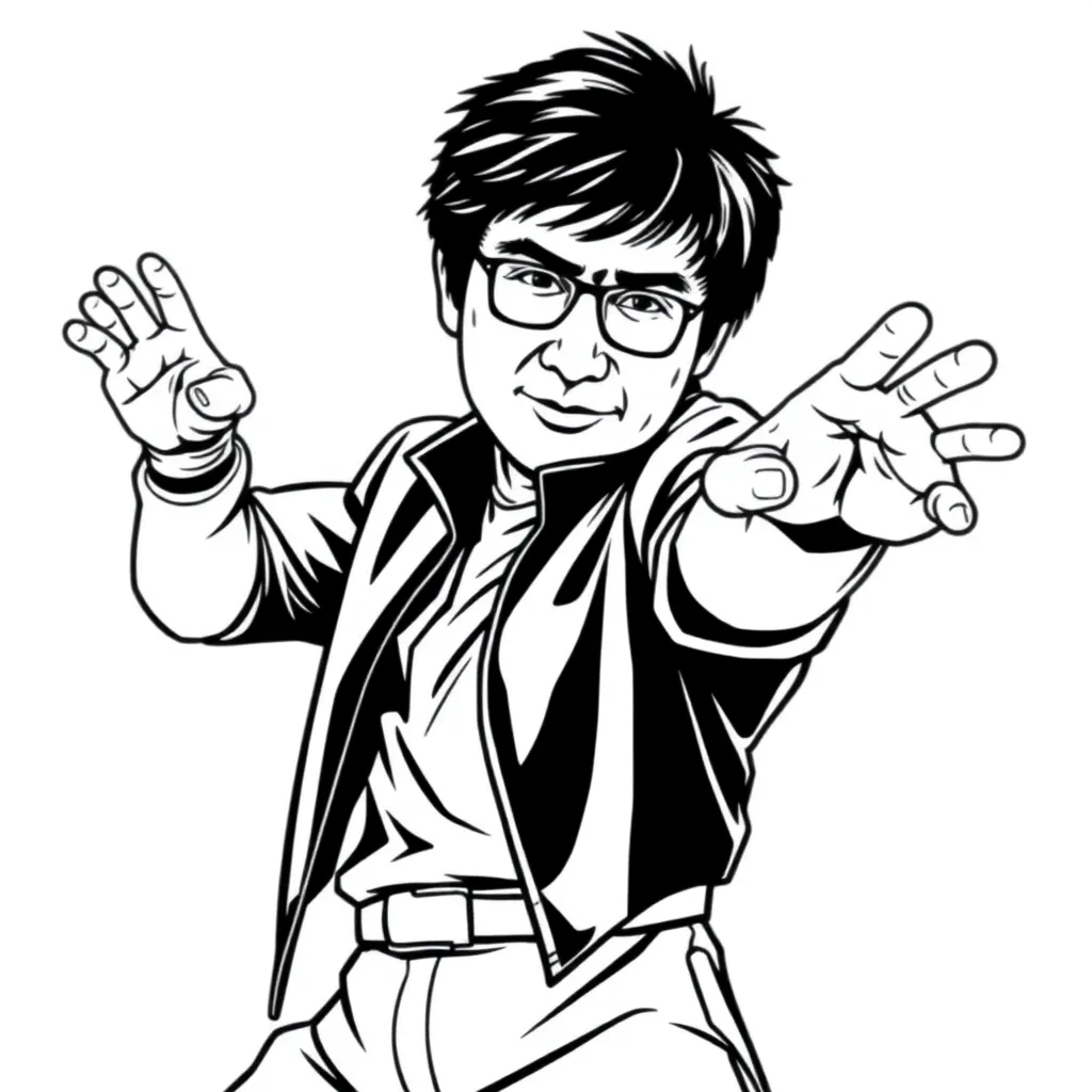 Jackie Chan صفحات التلوين